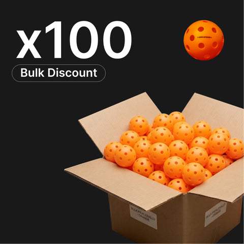 x100 Pack Onix Fuse Indoor Pickleball (Orange)